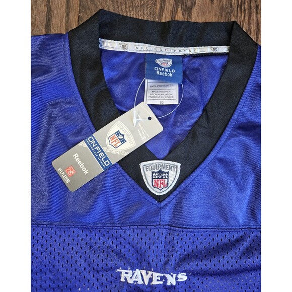 NFL On Field Jersey Torrey Smith #82 Reebok Baltimore Ravens Size 52 Purple NWT - Picture 8 of 14